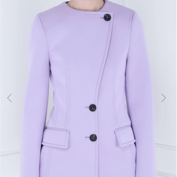 MSGM Lilac Double-breasted Jacket Lavender Blazer size small New - Picture 3 of 8